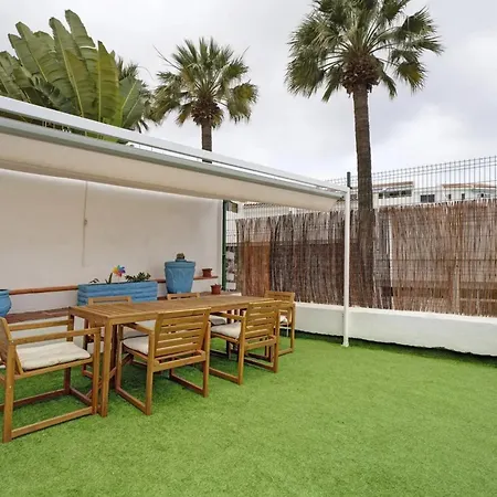 Lägenhet Child-friendly, 3-bedroom With Garden Near The Aqualand Costa Adeje (Tenerife)